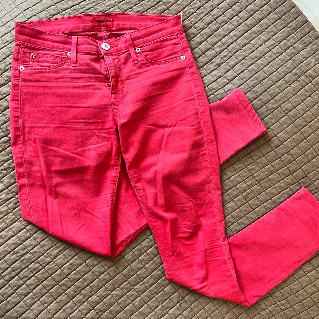 Hot Pink Hudson Skinny Jeans 26 Nico